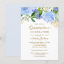 Recherche de quinceanera bleu marine invitations Floral