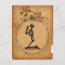 Recherche de squelette vintage cartes postales Crâne