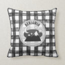 Recherche de homme dans la lune coussins Noir et blanc