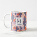 Recherche de cactus moderne tasses Monogramme