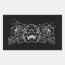 Recherche de crâne tribal autocollants Noir et blanc