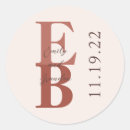 Recherche de de automne mariage autocollants Monogramme