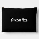 Recherche de noir et blanc cosmétiques pochettes Typographie