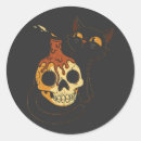 Recherche de halloween vintage autocollants Noir
