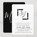 Recherche de suite mariage invitations Noir et blanc