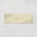 Recherche de dentelle romantique cartes visite Élégant