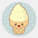 Recherche de crème glacée kawaii autocollants Drôle