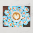 Recherche de feuilles thé cartes postales Café