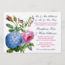 Recherche de hortensia mariage invitations Rose