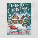 Recherche de père noël traîneau cartes postales Vacances