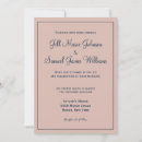 Recherche de rose et bleu mariage invitations Moderne