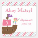 Recherche de pirate de fille autocollants Perroquet