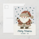 Recherche de dessin père noël cartes postales Aquarelle