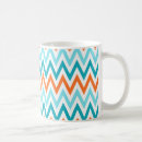 Zoek naar zigzag pattern mokken Blauw
