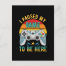 Recherche de manette de jeu cartes postales Drôle