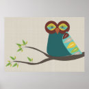Recherche de illustration de hibou posters Vintage