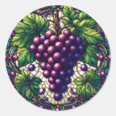 Recherche de raisins verts autocollants Vin