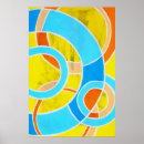 Recherche de cercles concentriques posters Moderne