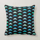 Recherche de moustache coussins Bleu