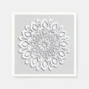 Recherche de mandala blanc serviettes Élégant