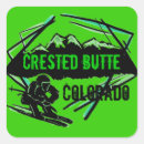 Recherche de crête autocollants Ski