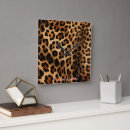 Recherche de motif léopard horloges Brun