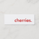 Recherche de cerise mini cartes visite Rouge