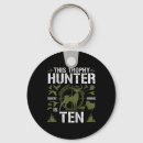 Recherche de chasse de canard porteclés Noir et blanc