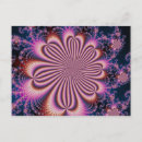 Recherche de fleur fractale cartes postales Rose