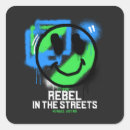 Recherche de graffiti urbain autocollants Rebelle
