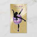 Recherche de ballerines cartes visite De de ballerine