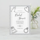 Recherche de coeur noir invitations Minimaliste simple