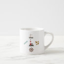 Recherche de décor nautique tasses Illustration