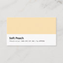 Recherche de couleur de pêche cartes visite Simple