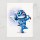 Recherche de amor cartes postales Bleu