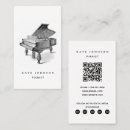 Recherche de piano vintage cartes visite Simple