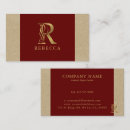 Recherche de monogramme r cartes visite Élégant