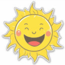 Recherche de soleil souriant autocollants Jaune