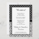 Recherche de pois noir invitations Classique