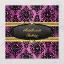 Recherche de black damask invitations Cinquante