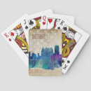 Recherche de ville jeux de cartes Aquarelle