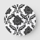 Recherche de motif noir et blanc horloges Monochrome