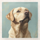 Recherche de peinture chien de dessous de verres Labrador