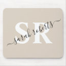Recherche de monogrammes tapis souris Élégant