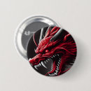 Recherche de dragon noir badges Rouge