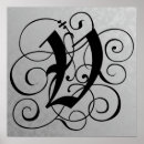 Recherche de lettre v posters Monogramme