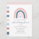 Recherche de boho gender reveal invitations Rose et bleu