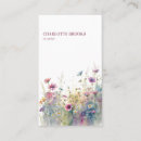 Recherche de fleurs sauvages cartes visite Floral