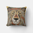 Recherche de visage lion coussins Chat