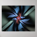 Recherche de fractale bleue posters Pour elle